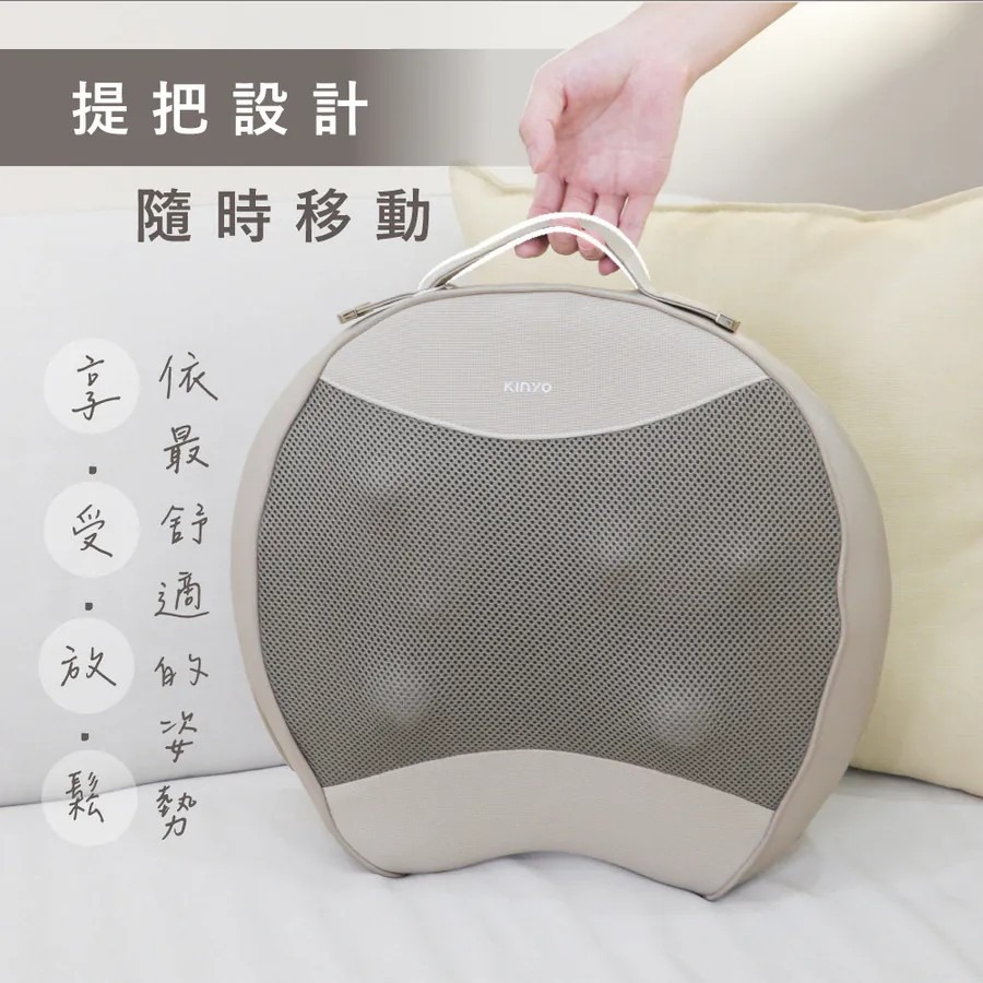 【KINYO】敲舒服 揉搥按摩靠墊 IAM-2708 電動靠墊 熱敷按摩靠墊 腰背放鬆神器 肩頸按摩器【蘑菇生活家電】-細節圖6