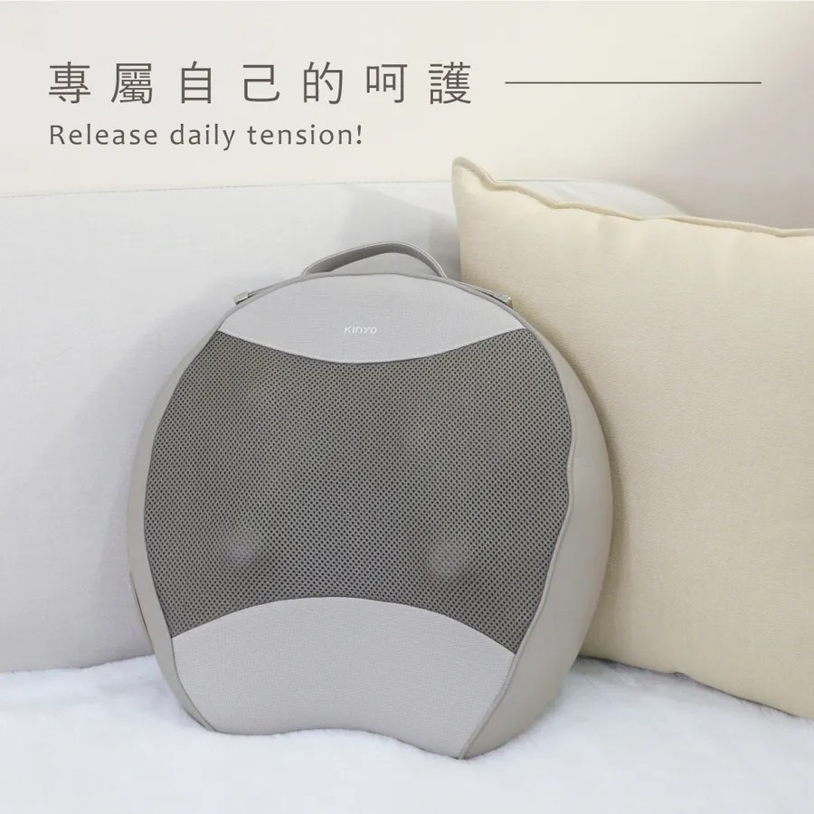 【KINYO】敲舒服 揉搥按摩靠墊 IAM-2708 電動靠墊 熱敷按摩靠墊 腰背放鬆神器 肩頸按摩器【蘑菇生活家電】-細節圖10