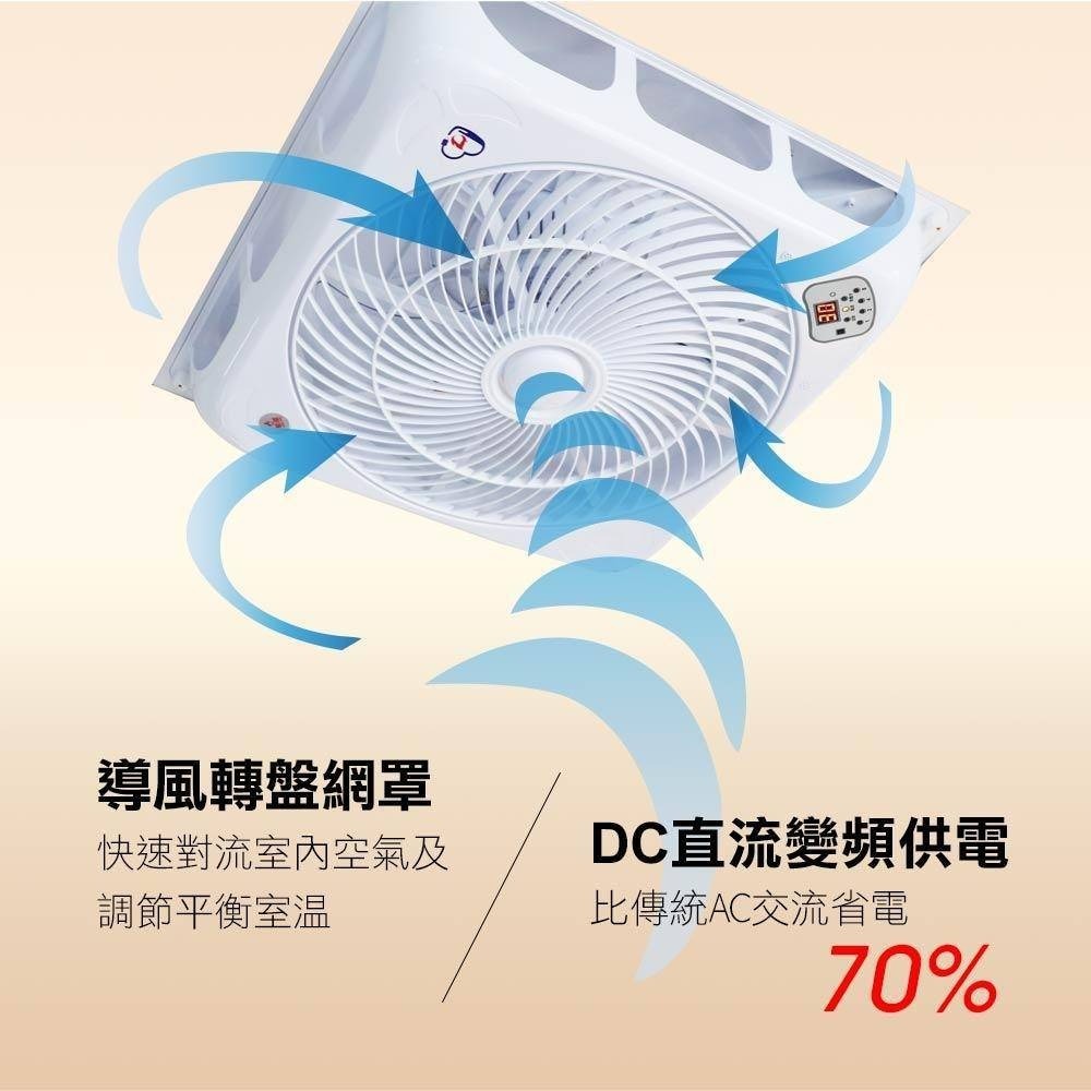 【勳風】18吋第二代DC智能循環語 音吸頂扇 HFB-K7899 遙控 語音 9段風速 定時 DC 變頻【蘑菇生活家電】-細節圖6