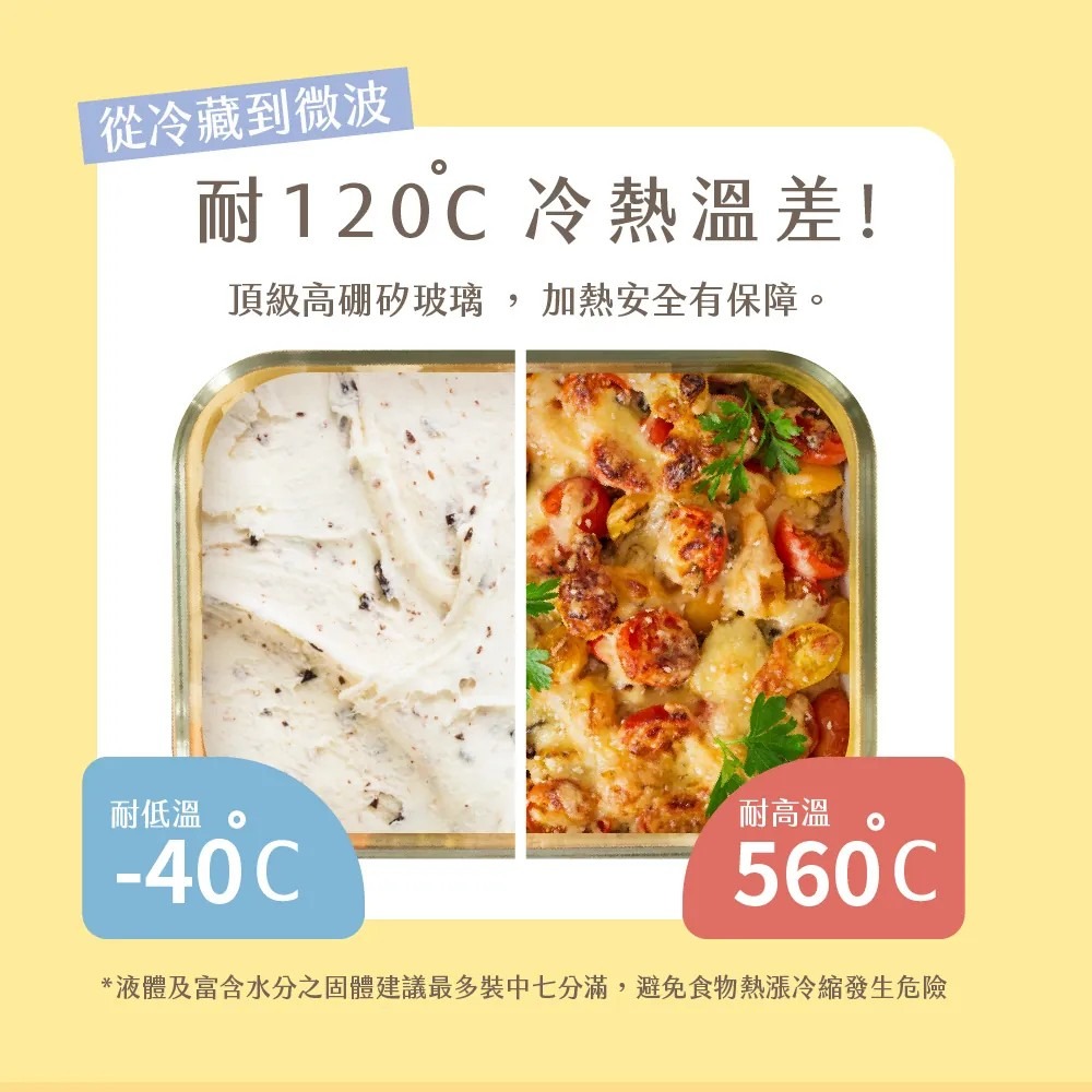 【KINYO】淨透全玻璃耐熱保鮮盒 370ML 640ML 1050ML 1520ML 微波 烤箱 電鍋【蘑菇生活家電】-細節圖4