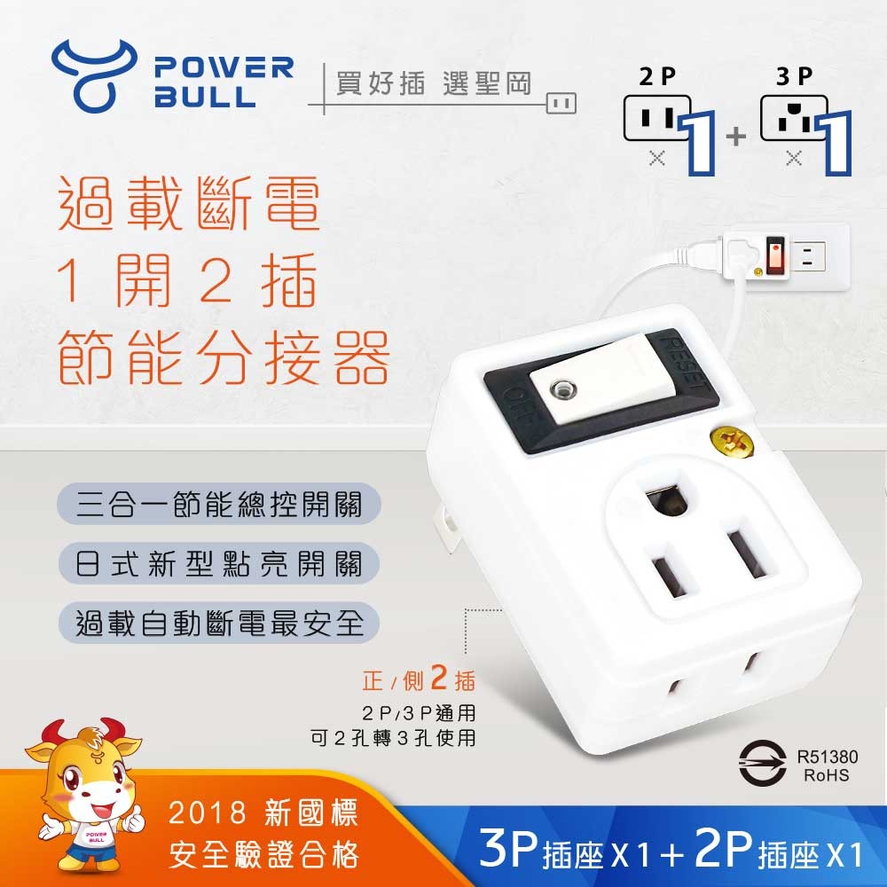 【聖岡科技】過載斷電1開2插節能分接器 轉接頭 斷電裝置 防火 阻燃 集中管控開關 TNT-858S【蘑菇生活家電】-規格圖11