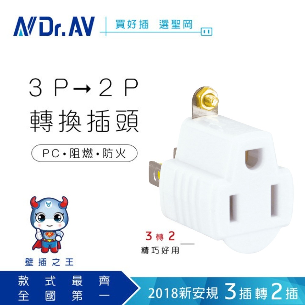 【聖岡科技】電源插座轉換器 3孔變2孔 SA007加購賣場 轉接頭 三轉二 插頭 插座 3P轉2P 壁插【蘑菇生活家電-規格圖10