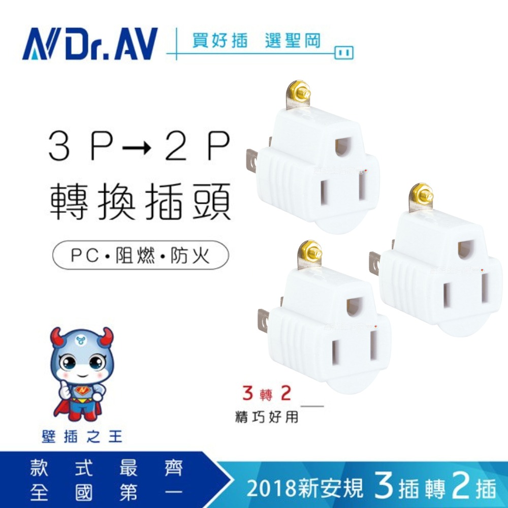 【聖岡科技】電源插座轉換器 3孔變2孔 SA007加購賣場 轉接頭 三轉二 插頭 插座 3P轉2P 壁插【蘑菇生活家電-規格圖10
