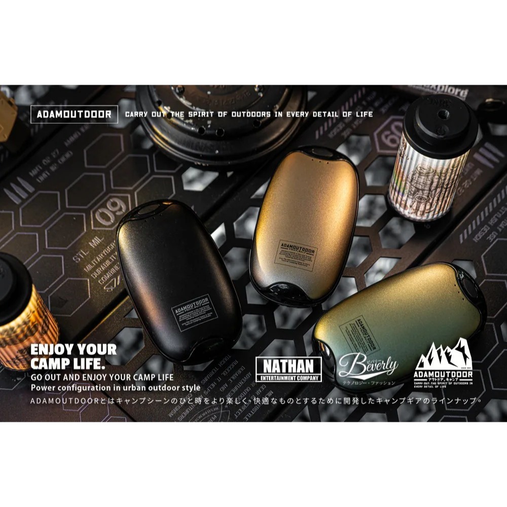 【ADAMOUTDOOR】USB充電式磁吸雙入組 掌心暖爐 黑色 暖手寶 交換禮物 露營 爬山 【蘑菇生活家電】-細節圖7