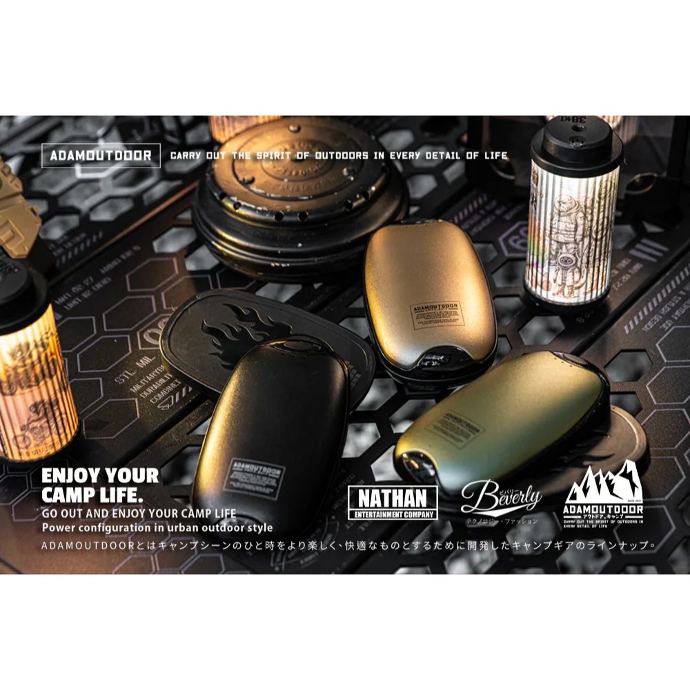 【ADAMOUTDOOR】USB充電式磁吸雙入組 掌心暖爐 黑色 暖手寶 交換禮物 露營 爬山 【蘑菇生活家電】-細節圖8