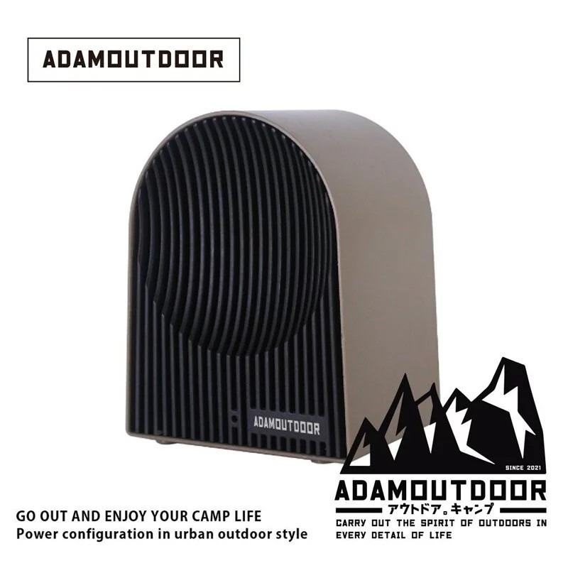 【ADAMOUTDOOR】戶外陶瓷電暖爐 附贈收納袋 PTC陶瓷瞬間價熱 安全傾倒開關 電暖器 露營【蘑菇生活家電】-規格圖8