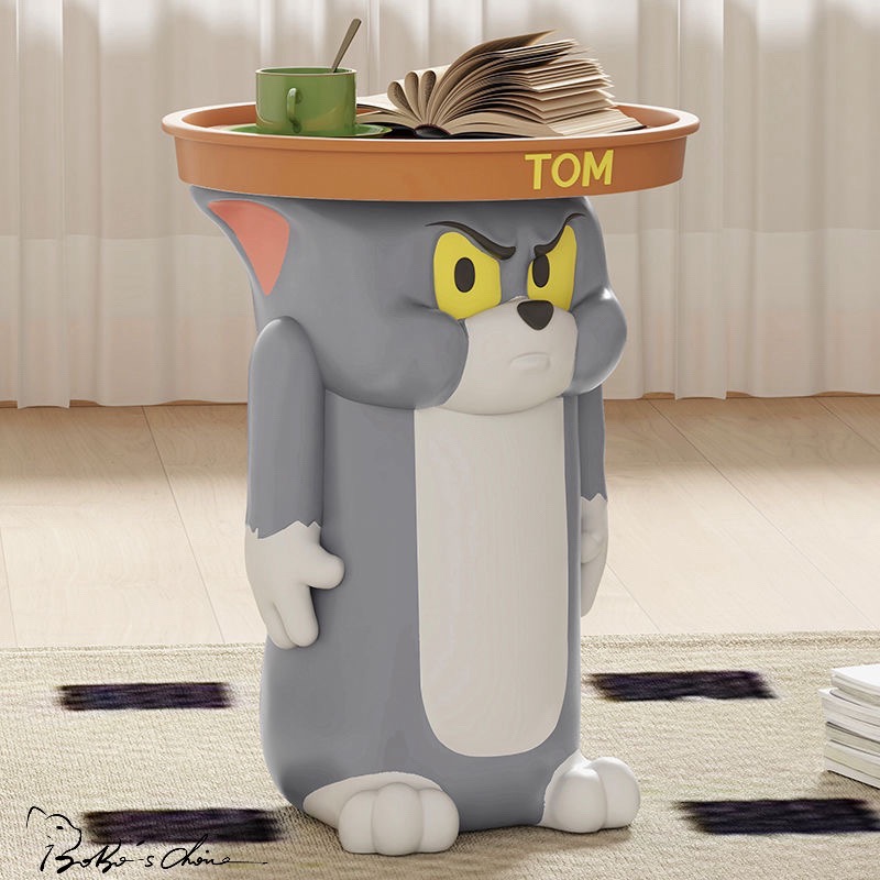 [Bobo’s C 🐱] 湯姆貓沙發邊桌 邊几 茶几 客廳 湯姆貓 傑利鼠 TOM 週邊 可愛 搞怪 趣味 裝飾 桌子-細節圖5