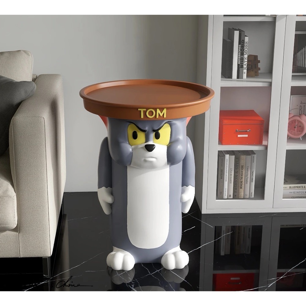 [Bobo’s C 🐱] 湯姆貓沙發邊桌 邊几 茶几 客廳 湯姆貓 傑利鼠 TOM 週邊 可愛 搞怪 趣味 裝飾 桌子-細節圖9
