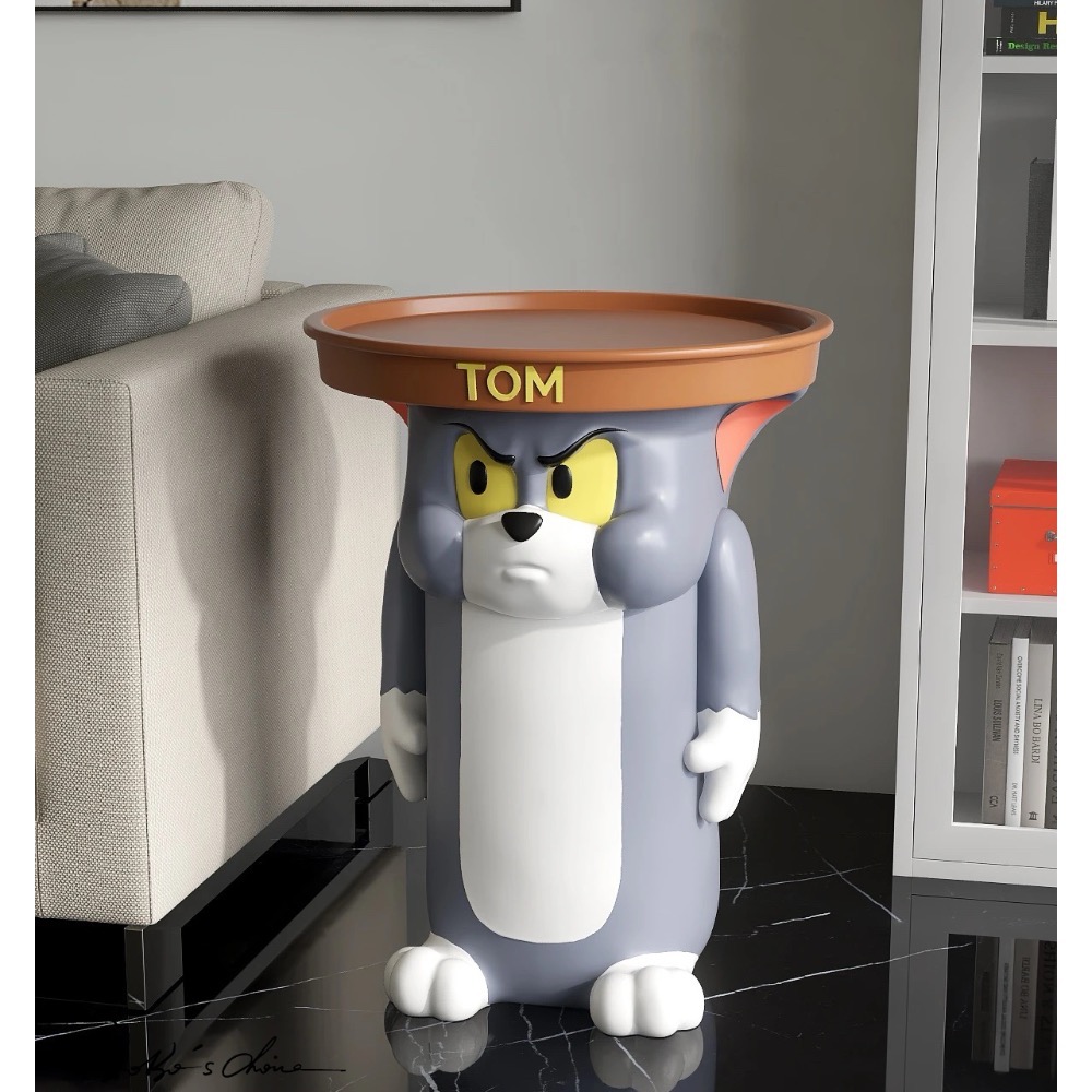 [Bobo’s C 🐱] 湯姆貓沙發邊桌 邊几 茶几 客廳 湯姆貓 傑利鼠 TOM 週邊 可愛 搞怪 趣味 裝飾 桌子-細節圖10