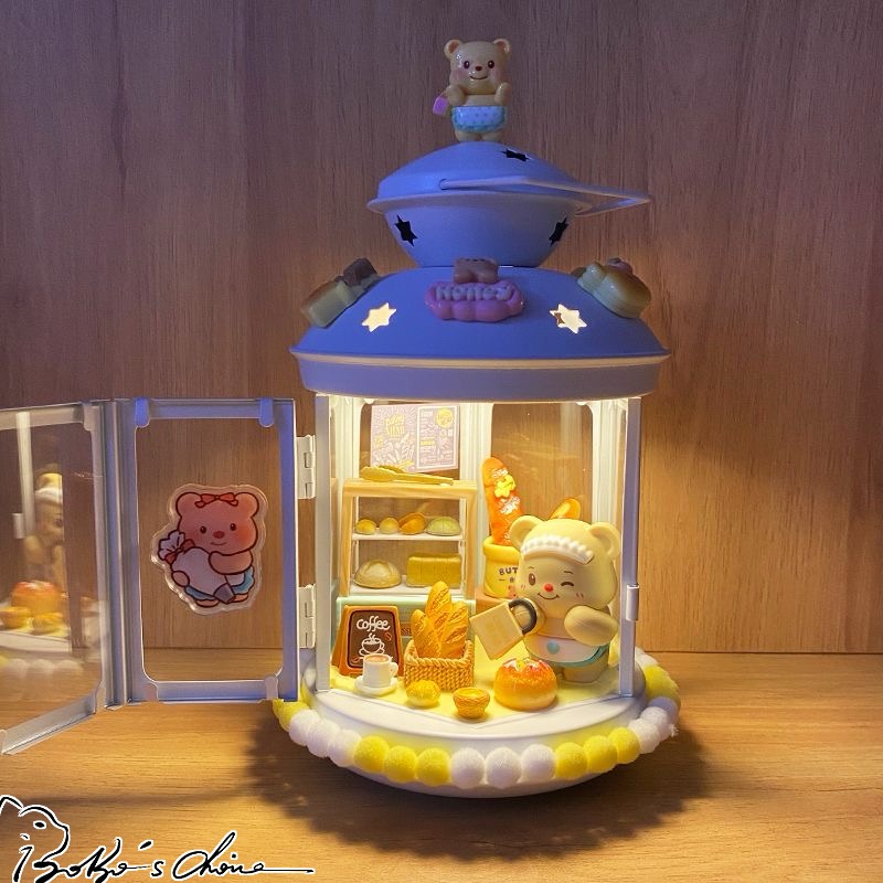 【𝑩𝒐𝑩𝒐’𝒔 𝑪 🐱】 黃油小熊USB充電小夜燈 小夜燈 黃油小熊 裝飾 送禮 生日禮物 可愛 紀念日-細節圖5
