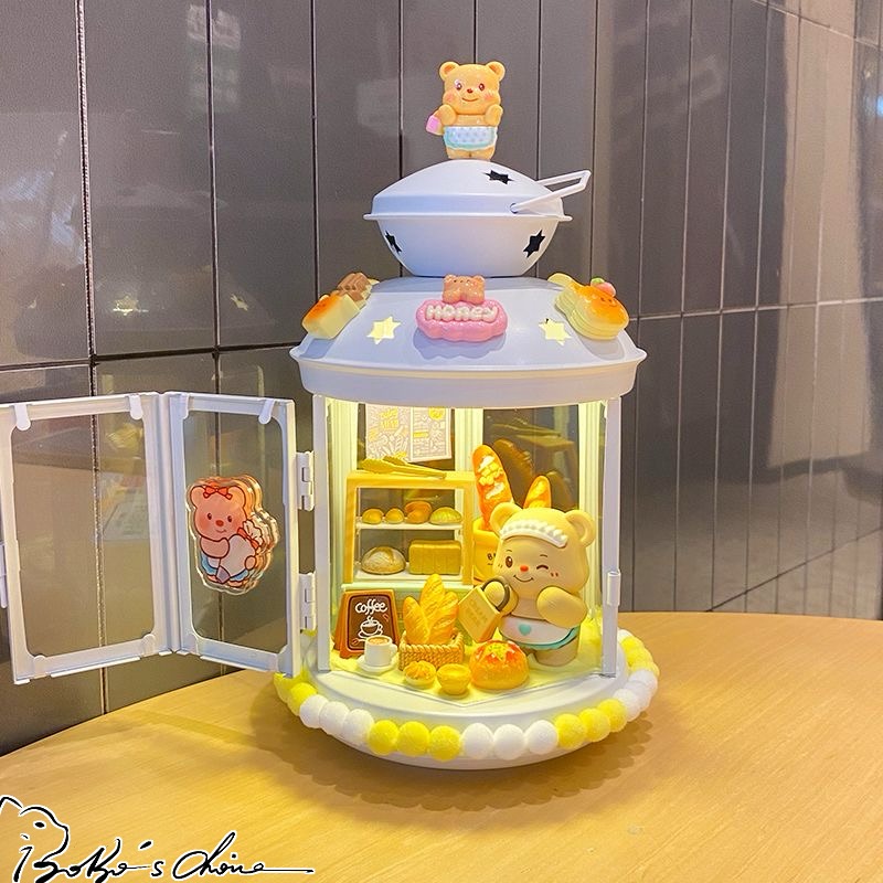 【𝑩𝒐𝑩𝒐’𝒔 𝑪 🐱】 黃油小熊USB充電小夜燈 小夜燈 黃油小熊 裝飾 送禮 生日禮物 可愛 紀念日-細節圖7