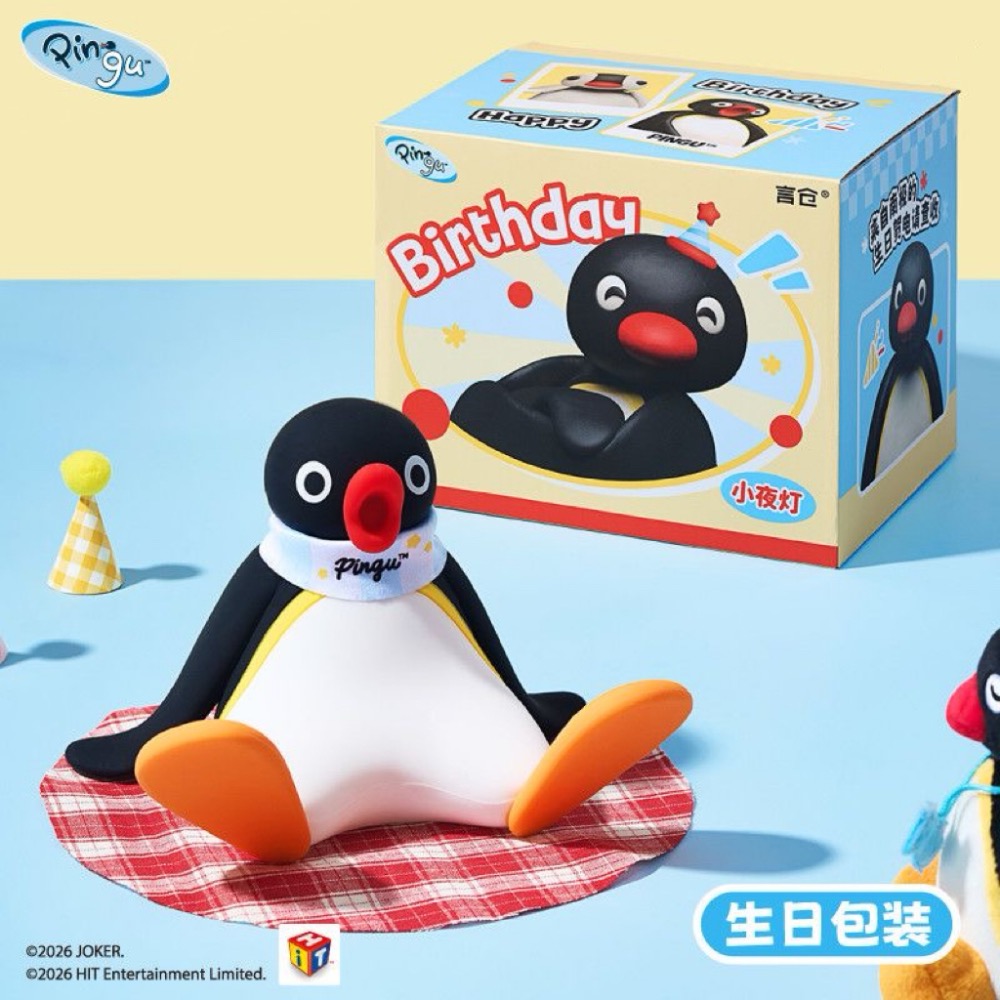 【𝑩𝒐𝑩𝒐’𝒔 𝑪 🐱】正版授權 Pingu拍拍燈 小夜燈 企鵝家族 生日禮物 送禮 交換禮物-規格圖7