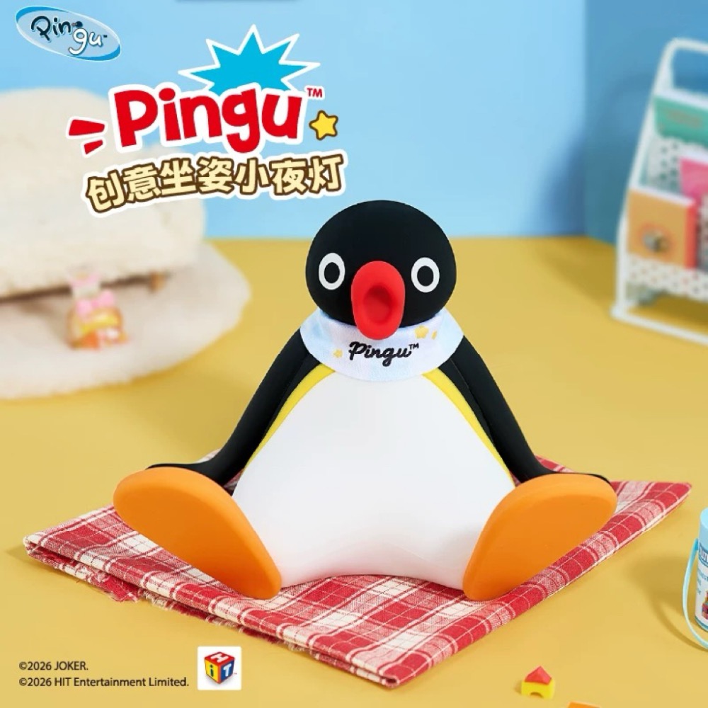 【𝑩𝒐𝑩𝒐’𝒔 𝑪 🐱】正版授權 Pingu拍拍燈 小夜燈 企鵝家族 生日禮物 送禮 交換禮物-規格圖7
