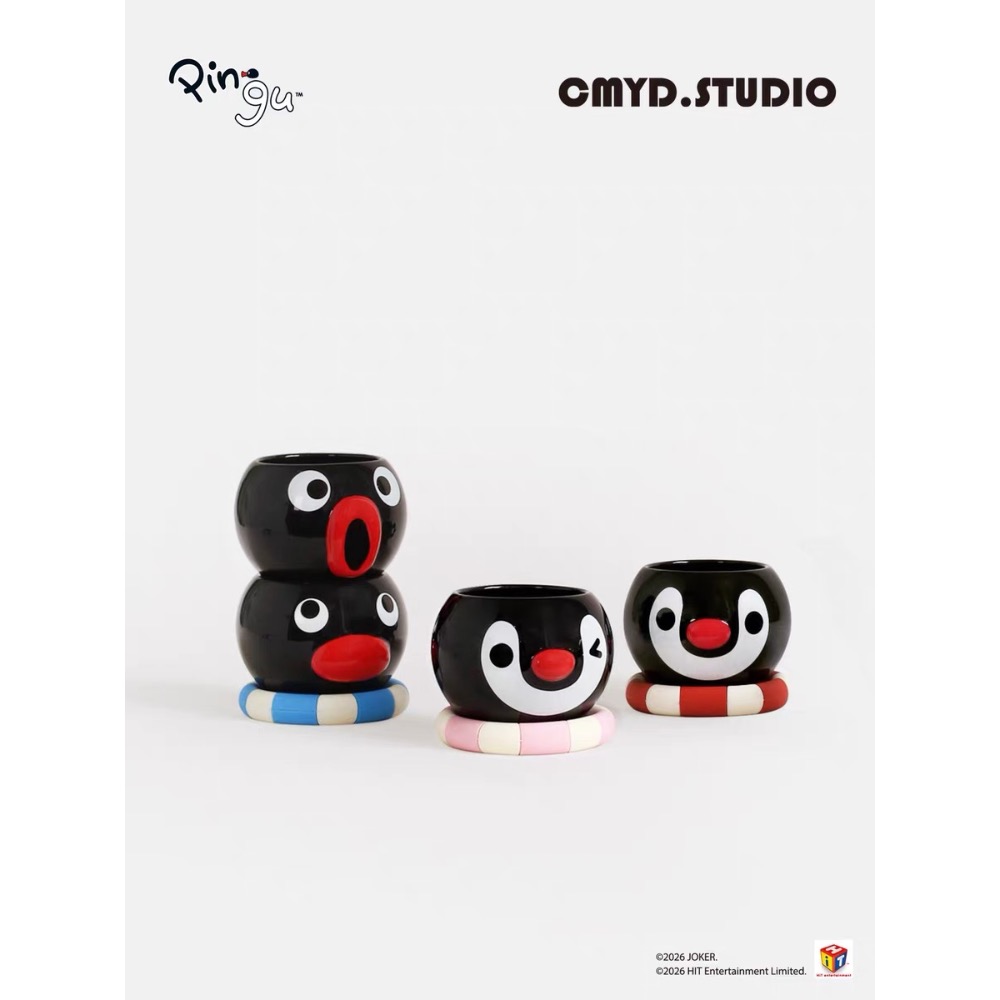 【𝑩𝒐𝑩𝒐’𝒔 𝑪 🐱】CMYD·Pingu可愛茶壺茶杯 禮盒套裝 家用 下午 茶具 喬遷 新居 生日禮物-細節圖3