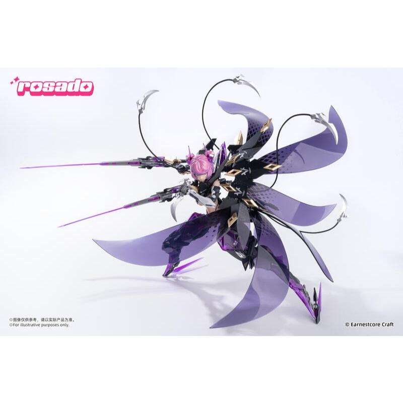 核誠治造 1/10 ECRS-02 羅莎計畫 星花 黑鳶尾 可動人偶-細節圖2