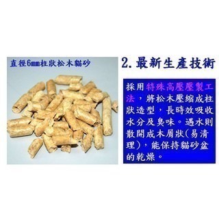 【擊掌寵物】15kg無甲醛 快速崩解型松木砂 偏遠地區需補差額純天然松木貓砂 快速崩解型松木砂木屑貓砂-細節圖3