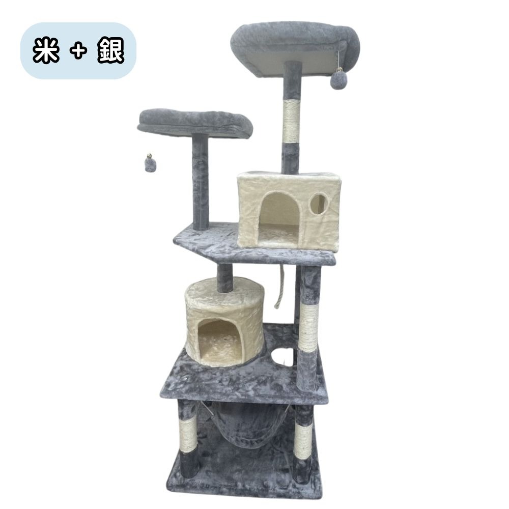 不動如山雙暸望台+雙貓窩大型貓跳台-221-規格圖4