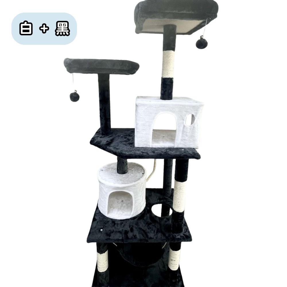 不動如山雙暸望台+雙貓窩大型貓跳台-221-規格圖4