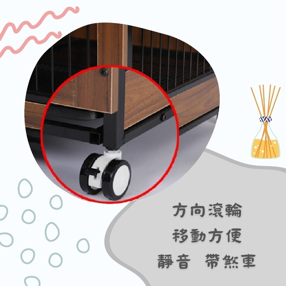【擊掌寵物-台中】M號寵物辦公桌兩用式狗籠狗屋-細節圖3