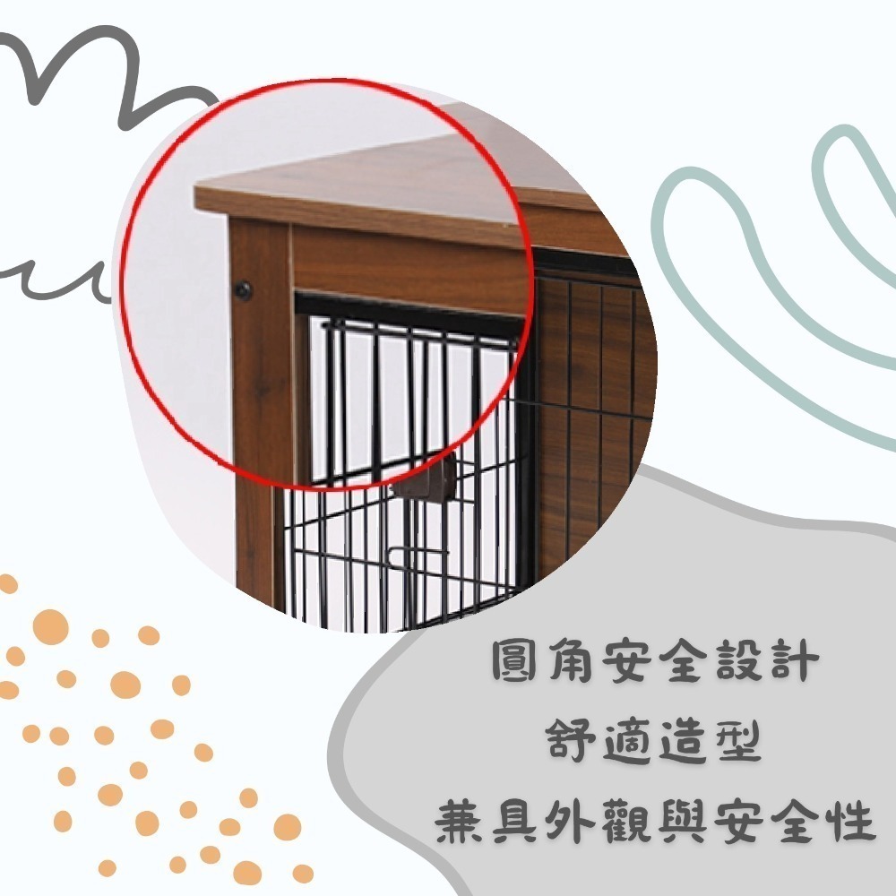 【擊掌寵物-台中】M號寵物辦公桌兩用式狗籠狗屋-細節圖4