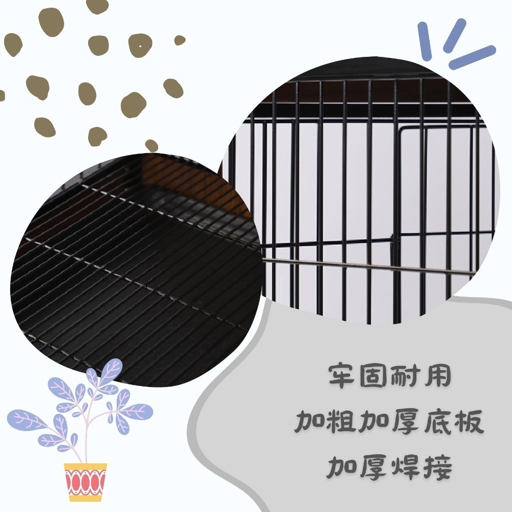 【擊掌寵物-台中】M號寵物辦公桌兩用式狗籠狗屋-細節圖6