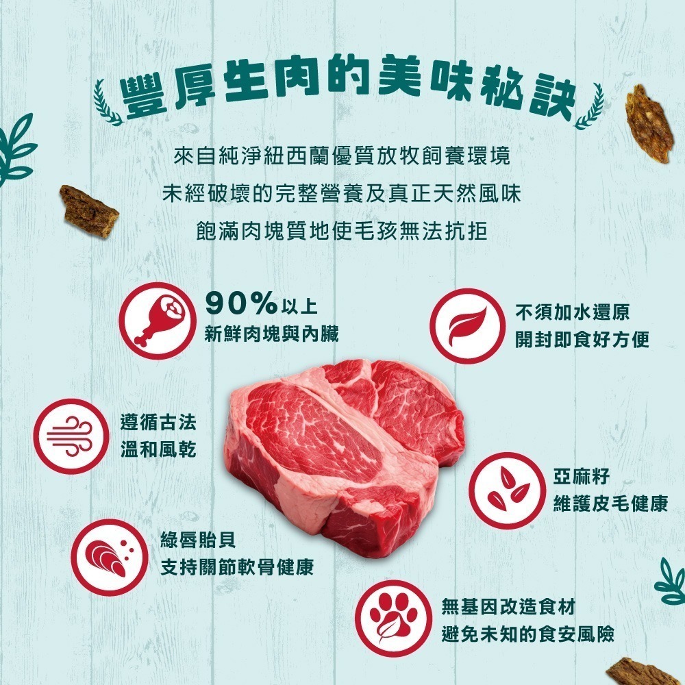 【擊掌寵物】洛特夫 RAW TERNATIVE｜紐西蘭風乾主食糧 寵物零食 貓狗零食 主食糧 貓狗凍乾-細節圖5