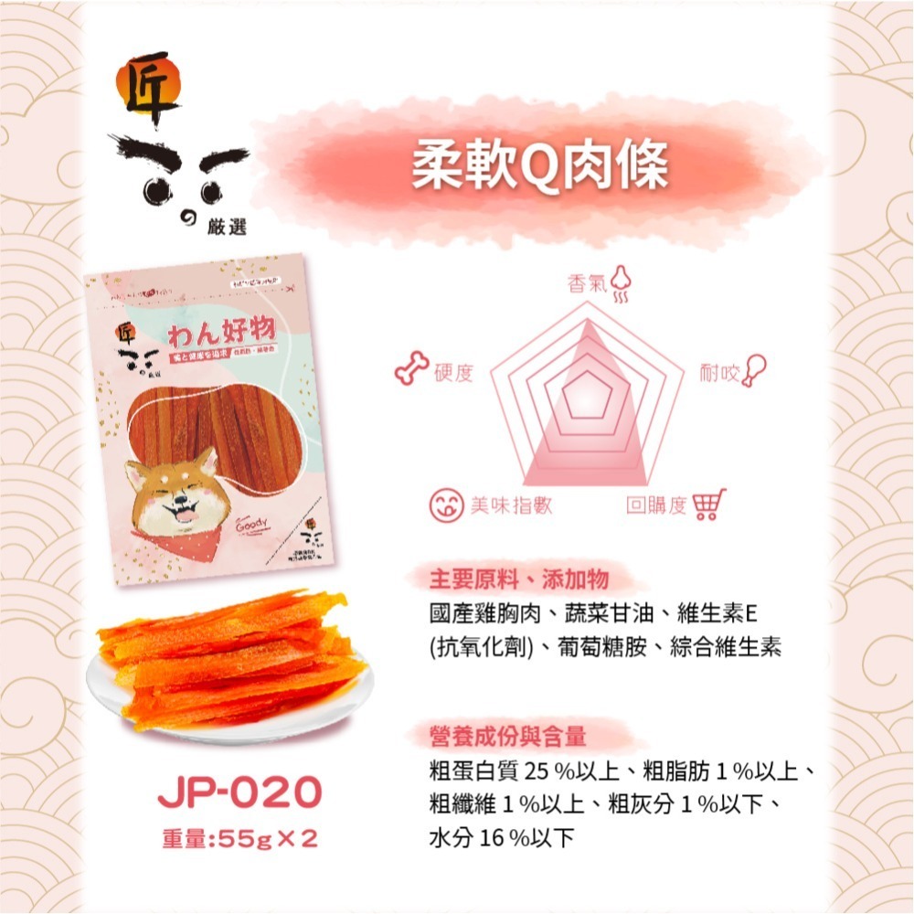 【擊掌寵物】匠嚴選系列 純手工職人烘培 - 狗零食 貓狗點心 貓狗零食 狗狗零食 寵物肉乾 狗狗肉乾-規格圖4