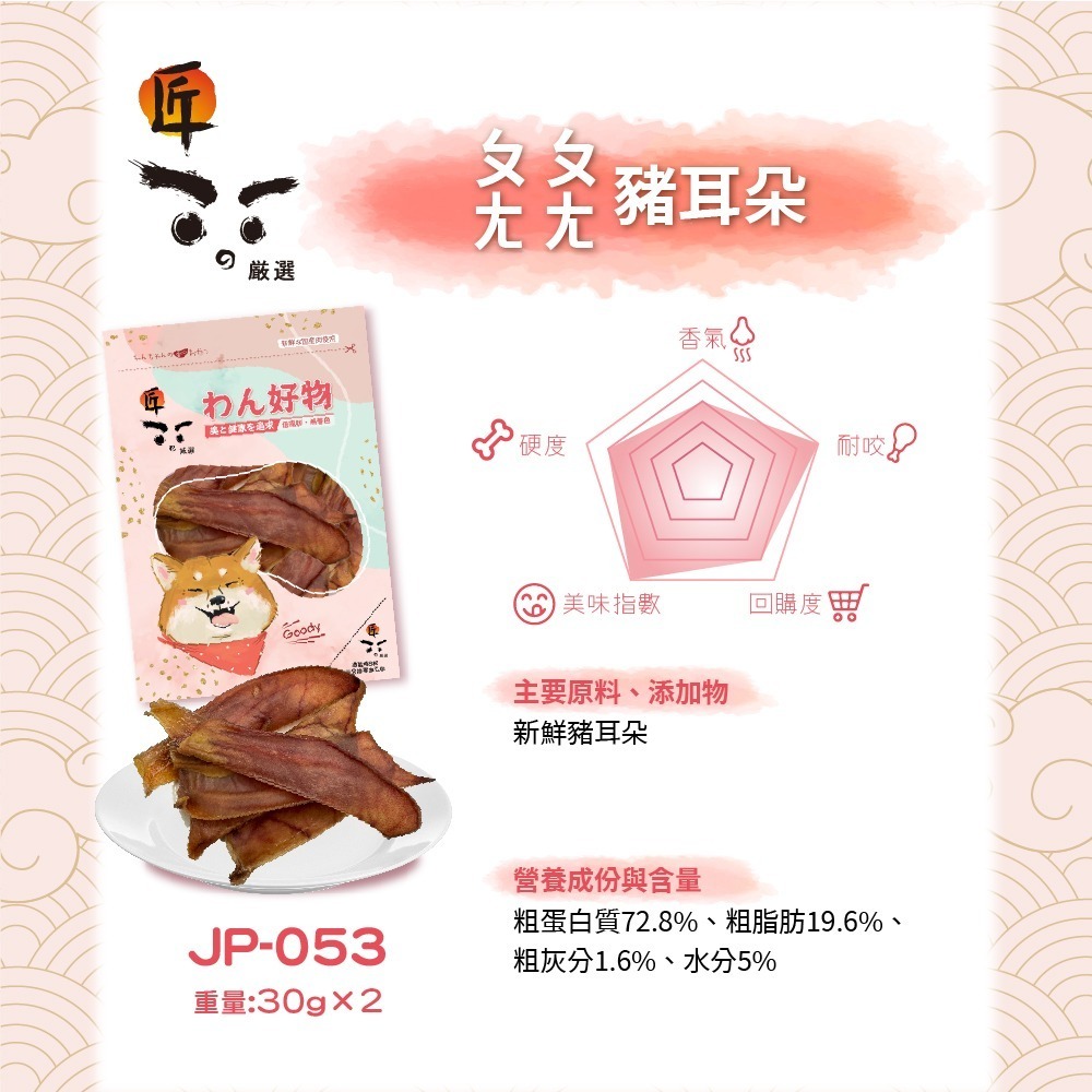 【擊掌寵物】匠嚴選系列 純手工職人烘培 - 狗零食 貓狗點心 貓狗零食 狗狗零食 寵物肉乾 狗狗肉乾-規格圖4