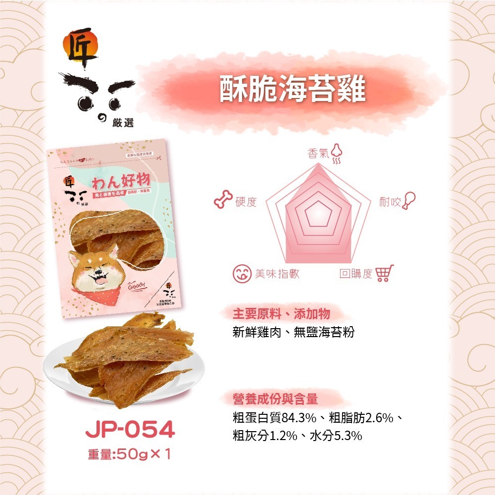【擊掌寵物】匠嚴選系列 純手工職人烘培 - 狗零食 貓狗點心 貓狗零食 狗狗零食 寵物肉乾 狗狗肉乾-規格圖4