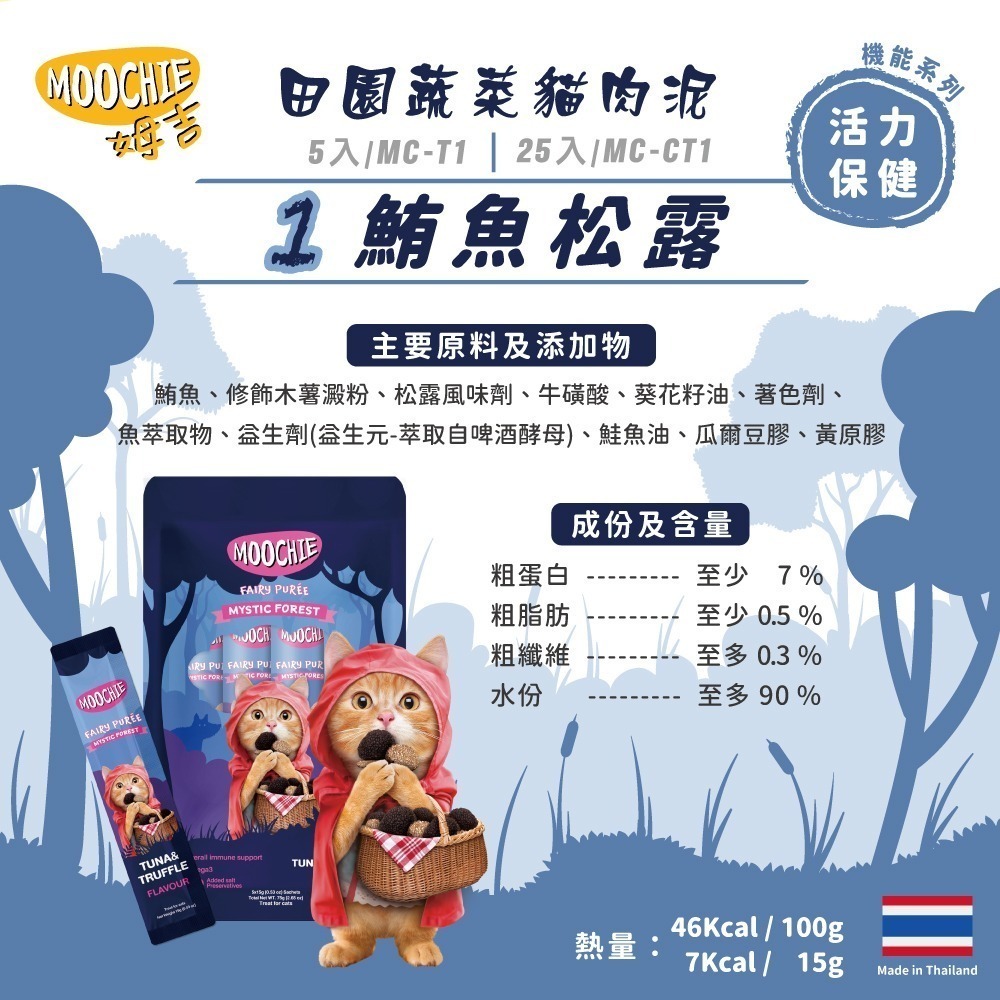 【擊掌寵物】MOOCHIE 姆吉 貓肉泥系列 貓條 貓泥 貓肉泥 貓零食 貓點心 補水神器 機能肉泥 營養肉泥-規格圖5