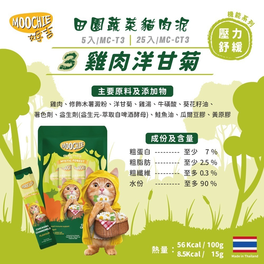 【擊掌寵物】MOOCHIE 姆吉 貓肉泥系列 貓條 貓泥 貓肉泥 貓零食 貓點心 補水神器 機能肉泥 營養肉泥-規格圖5