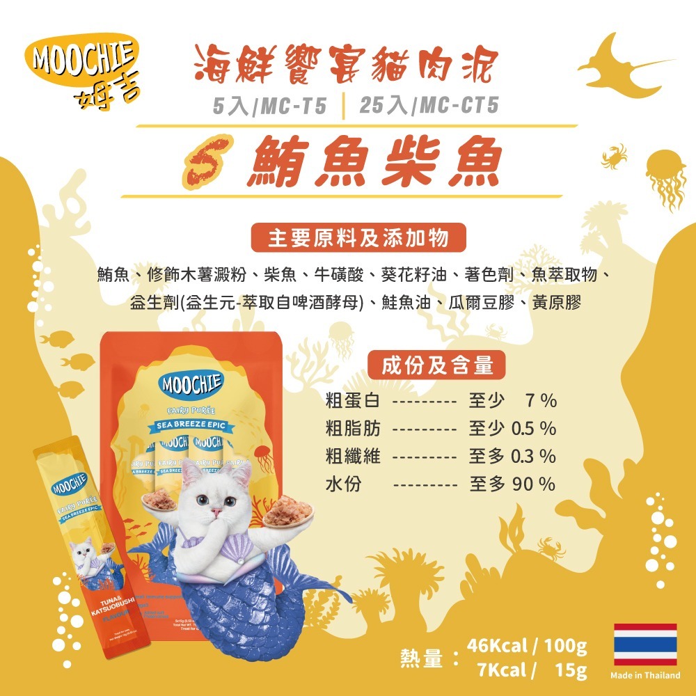 【擊掌寵物】MOOCHIE 姆吉 貓肉泥系列 貓條 貓泥 貓肉泥 貓零食 貓點心 補水神器 機能肉泥 營養肉泥-規格圖5
