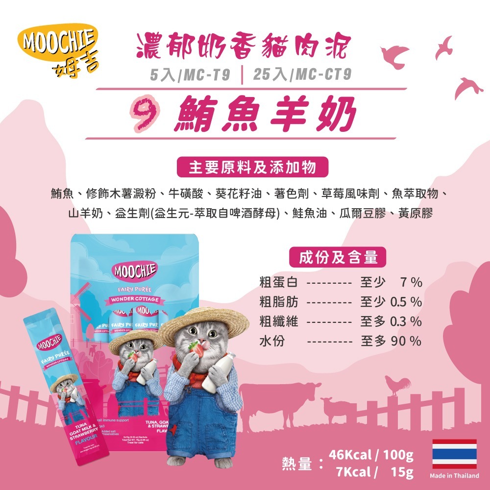 【擊掌寵物】MOOCHIE 姆吉 貓肉泥系列 貓條 貓泥 貓肉泥 貓零食 貓點心 補水神器 機能肉泥 營養肉泥-規格圖5