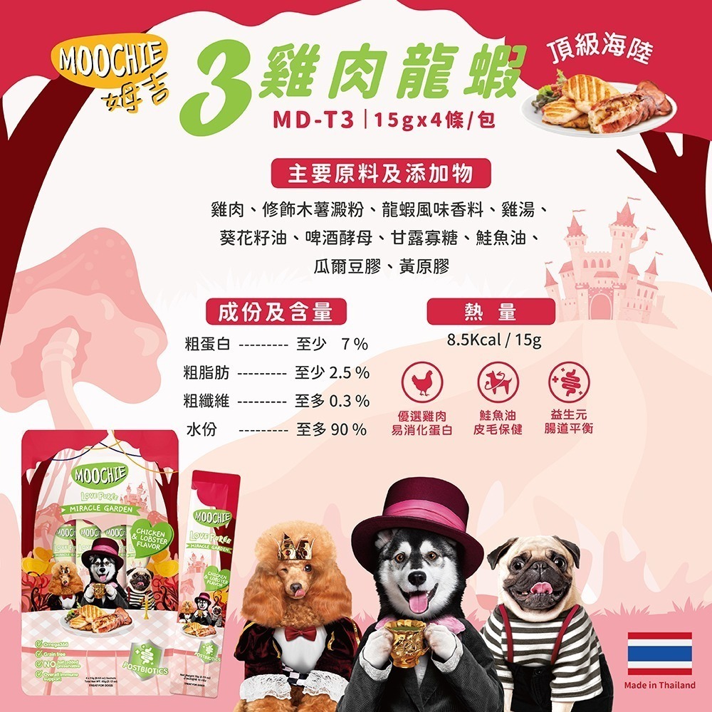 【擊掌寵物】MOOCHIE 姆吉 犬肉泥系列 狗肉泥 狗零食 狗點心 補水神器 機能肉泥 營養肉泥-規格圖9