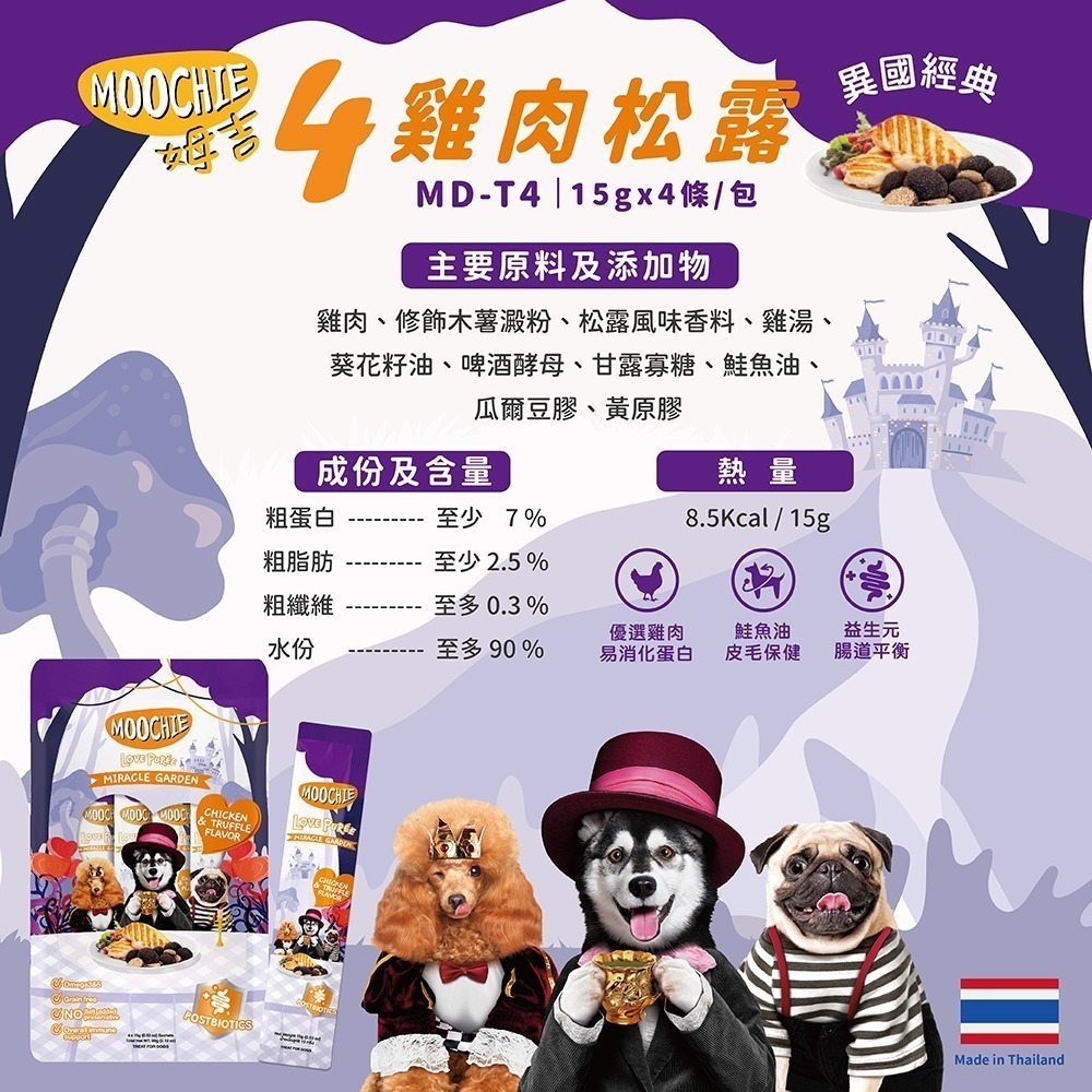 【擊掌寵物】MOOCHIE 姆吉 犬肉泥系列 狗肉泥 狗零食 狗點心 補水神器 機能肉泥 營養肉泥-規格圖9