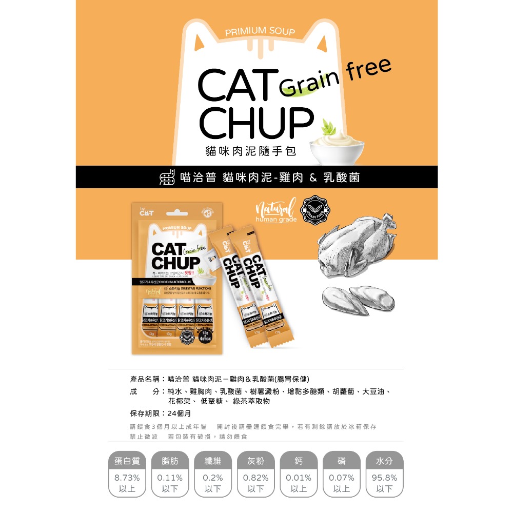 【擊掌寵物】喵洽普貓肉泥系列 貓條 貓泥 貓肉泥 貓零食 貓點心 補水神器 機能肉泥 營養肉泥-規格圖6