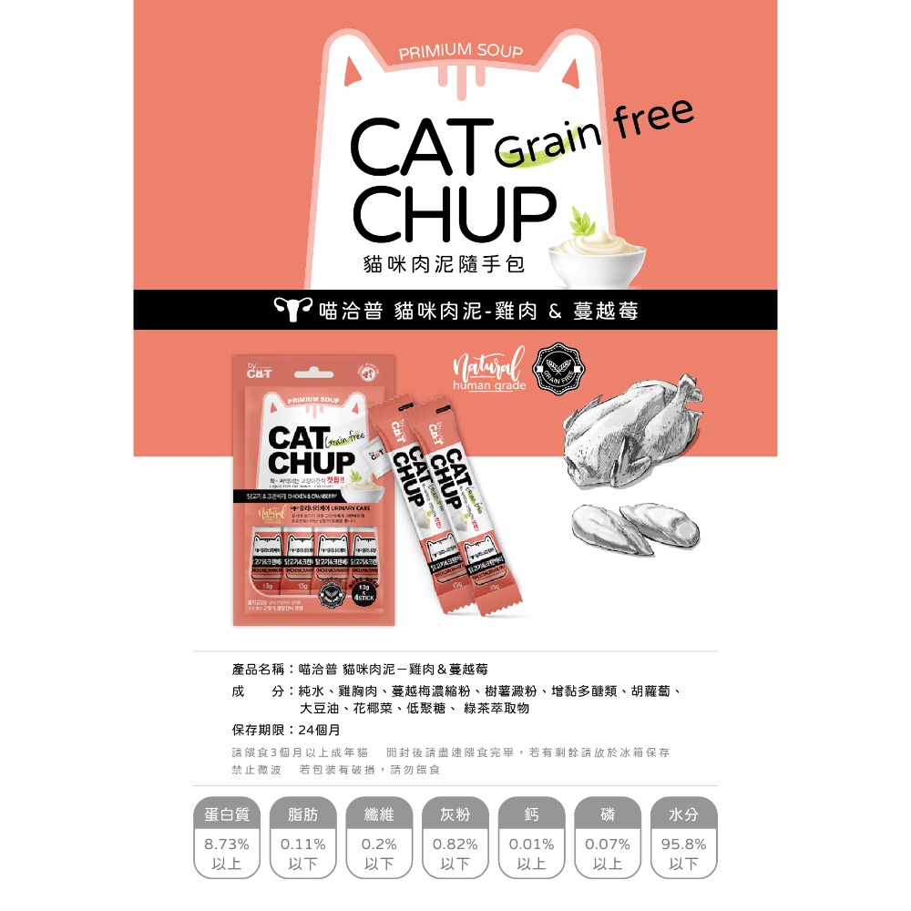 【擊掌寵物】喵洽普貓肉泥系列 貓條 貓泥 貓肉泥 貓零食 貓點心 補水神器 機能肉泥 營養肉泥-規格圖6