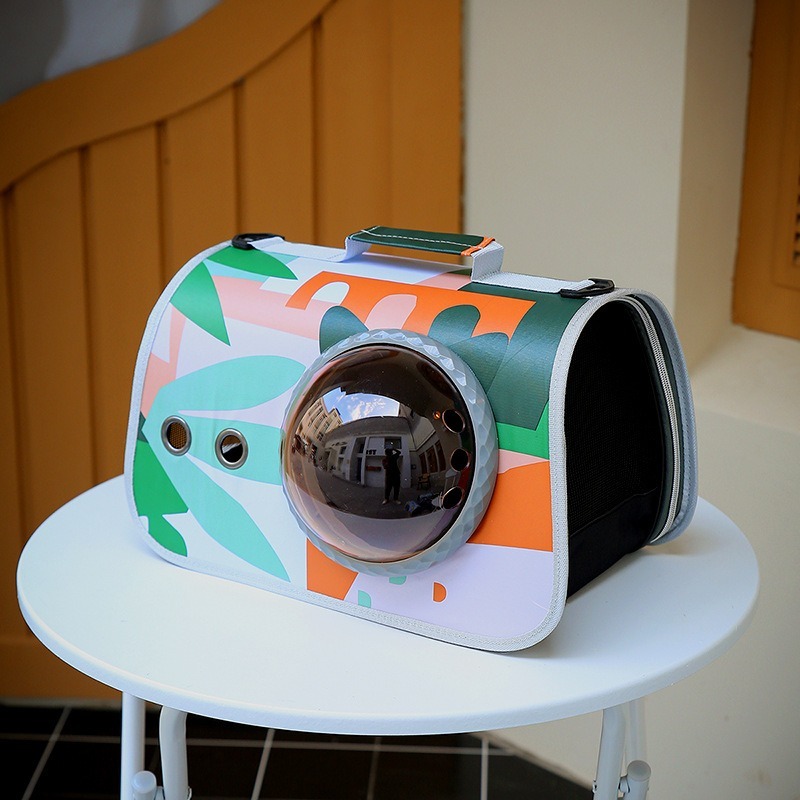 【擊掌寵物】太空艙寵物外出包 寵物單肩包 寵物手提包 寵物透氣包 寵物包-規格圖1
