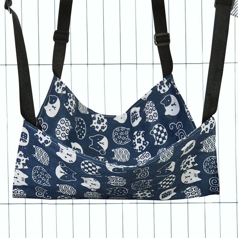 【擊掌寵物】透氣吊床（無加絨） 貓吊床 睡窩 彈性網眼布 穩固貓吊床-規格圖1