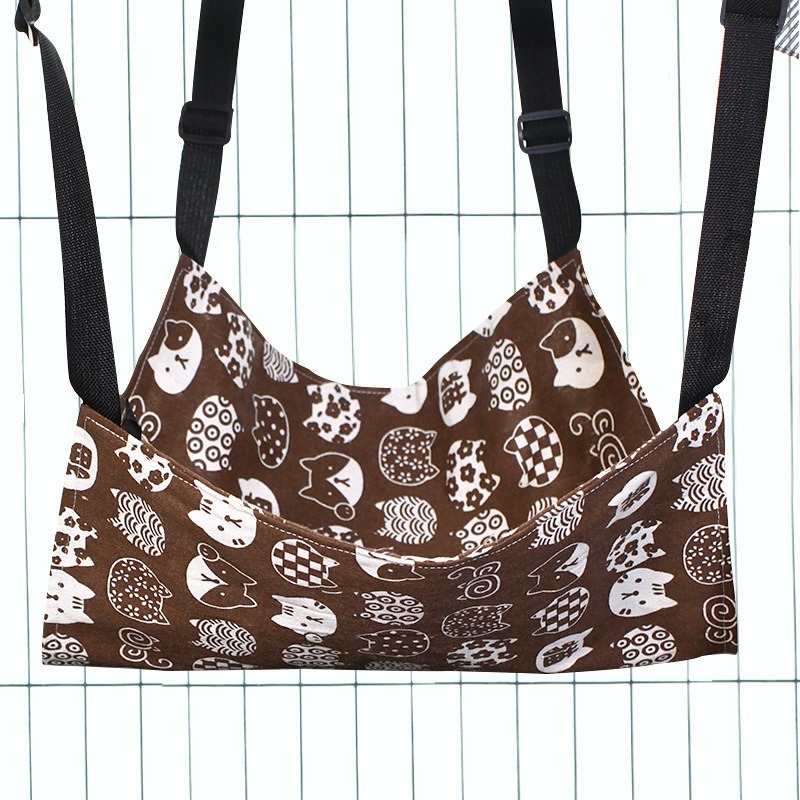 【擊掌寵物】透氣吊床（無加絨） 貓吊床 睡窩 彈性網眼布 穩固貓吊床-規格圖1