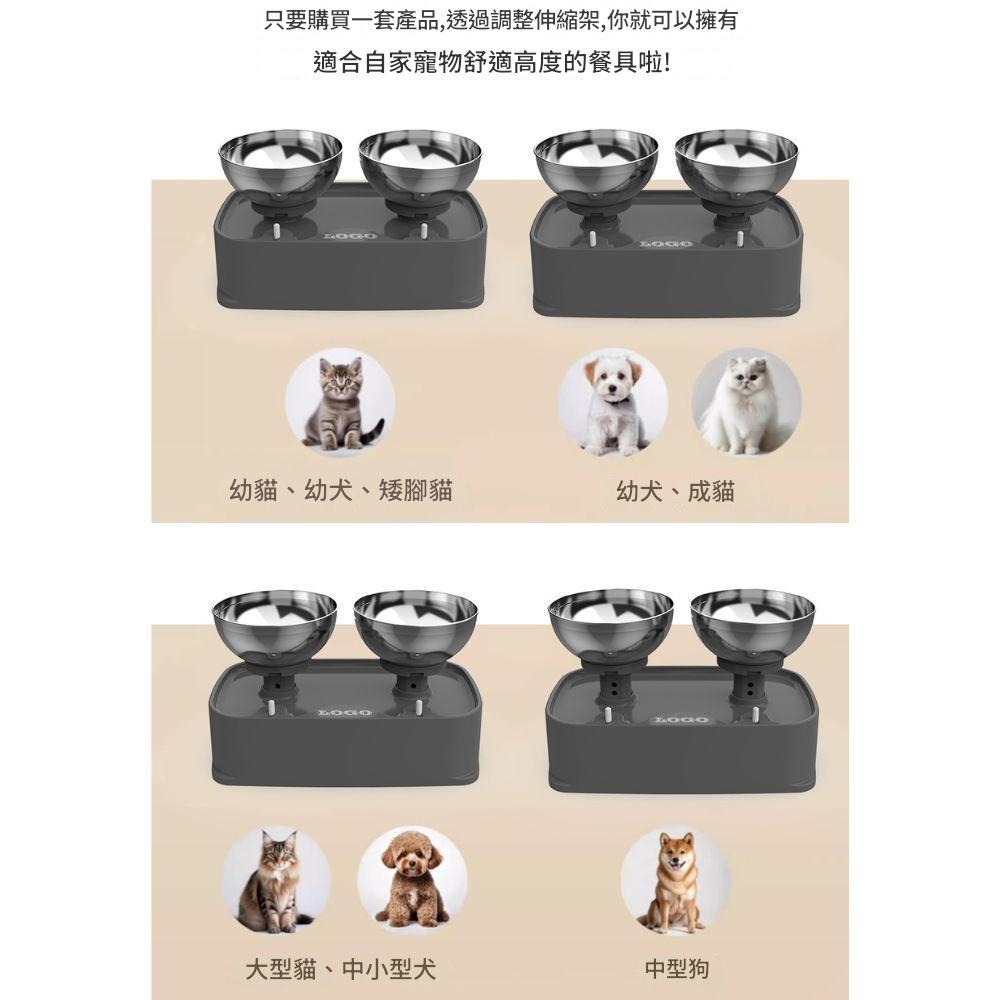 【擊掌寵物】寵物防溢升降雙碗-細節圖6