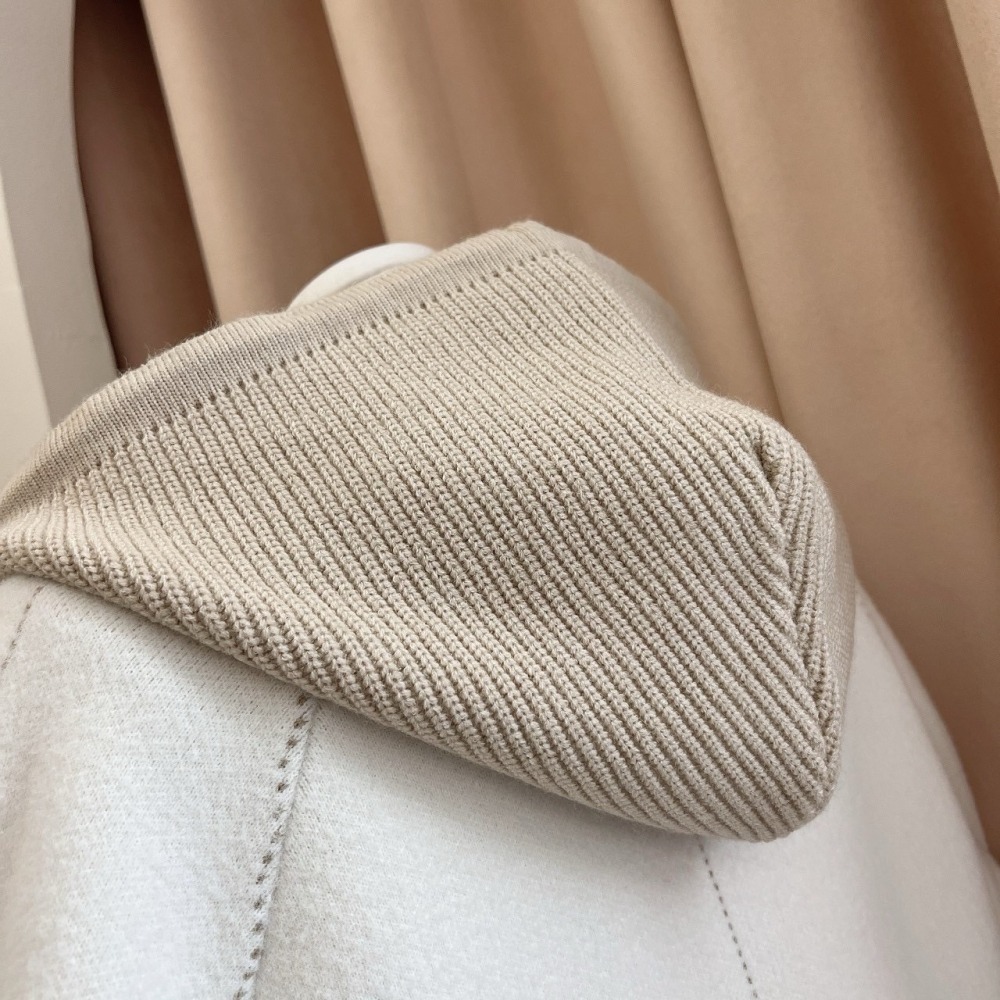 質感針織帽車線口袋外套-細節圖4