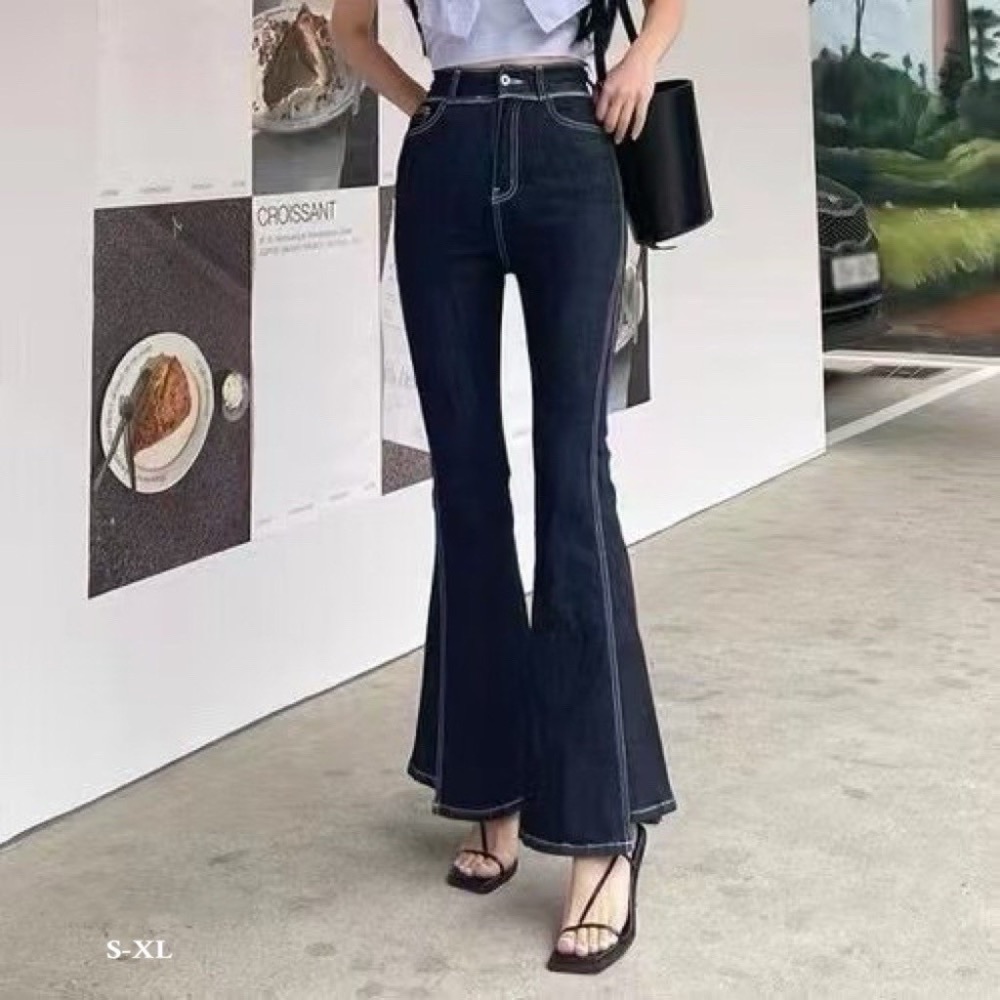 法式高腰喇叭褲-細節圖2