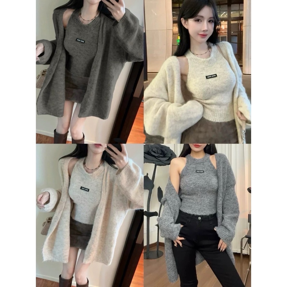 慵懶微醺針織衫｜針織外套-細節圖2