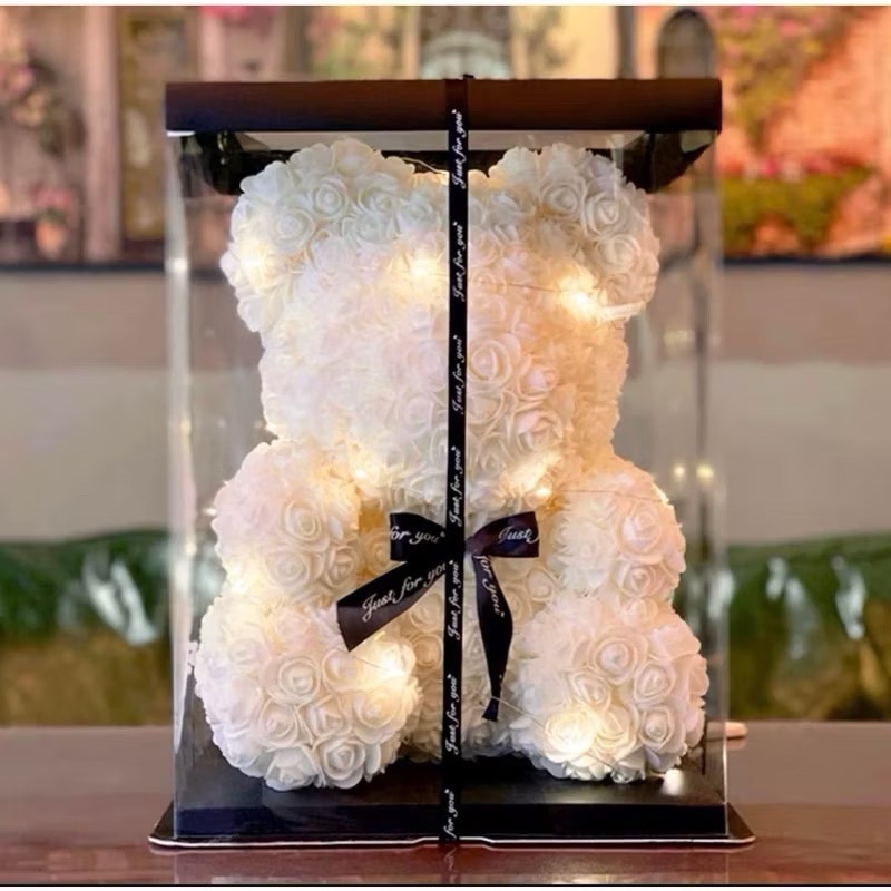 ⚡️開發票當天出貨⚡️多色玫瑰花熊 25cm 情人節禮物-規格圖8