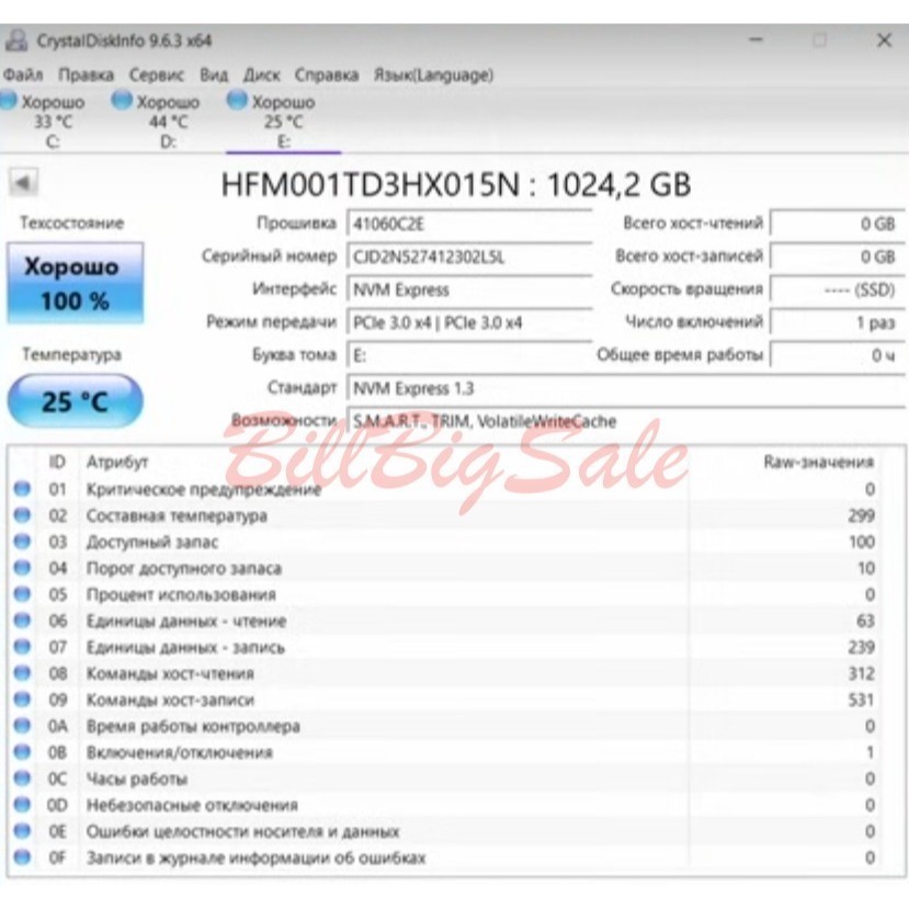 新1TB Hynix BC711固態硬碟(M.2 Mkey 2242 NVMe SSD)PCIe Gen3x4保固1年㭍-細節圖5