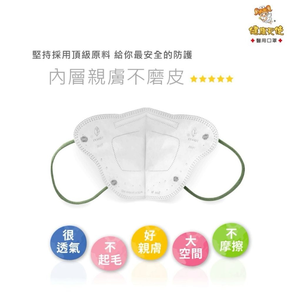 【宜購坊】健康天使 3D成人立體醫用口罩 鬆緊帶 (30入/袋)-細節圖4
