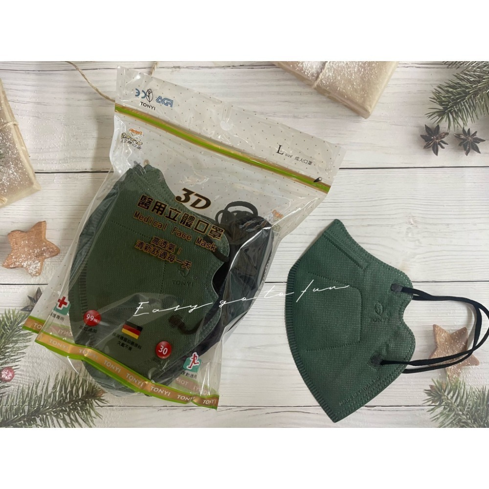 【宜購坊】健康天使 3D成人立體醫用口罩 鬆緊帶 (30入/袋)-規格圖7