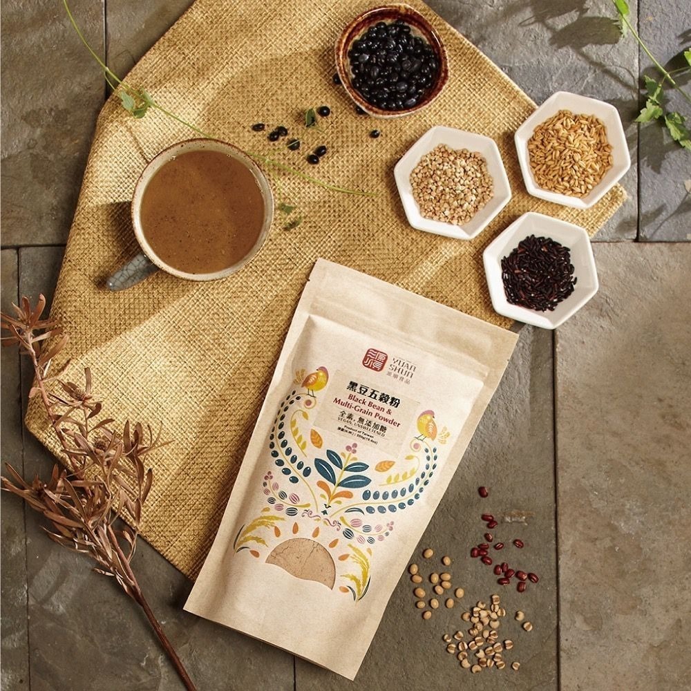 【宜購坊】 源順 純紫山藥粉 450g/黑豆五穀粉 (無糖) 500g/純黑芝麻粉 400g 台灣製-細節圖4