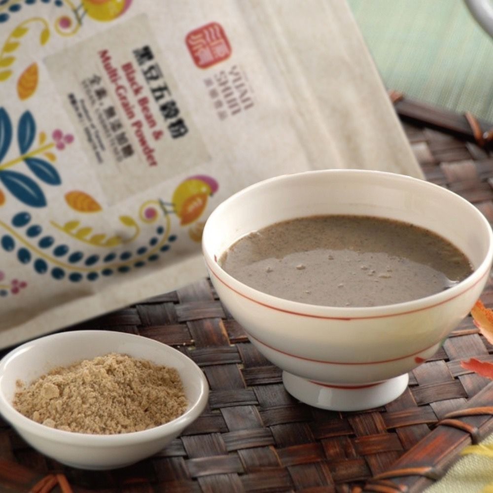 【宜購坊】 源順 純紫山藥粉 450g/黑豆五穀粉 (無糖) 500g/純黑芝麻粉 400g 台灣製-細節圖5